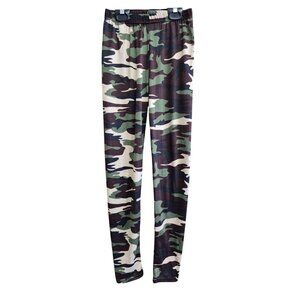 Camo Print Kids Leggings